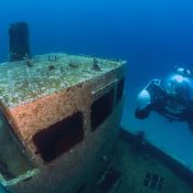 U-Boat Worx private submarine C-Explorer 3 diving in Malta near wreck