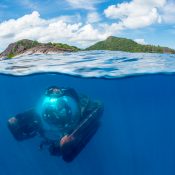 U-Boat Worx private submersible C-Explorer 3 uses as Tourist submarine in the Seychelles