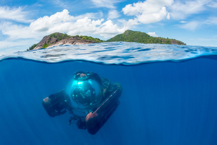 U-Boat Worx private submersible C-Explorer 3 uses as Tourist submarine in the Seychelles