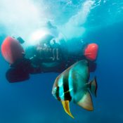 U-Boat Worx private submersible C-Explorer 3 uses as Tourist submarine in the Seychelles