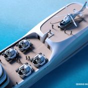 Super yacht support vessel for private submarine