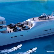 Super yacht support vessel for private submarine