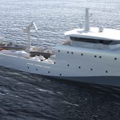 Super yacht support vessel for private submarine