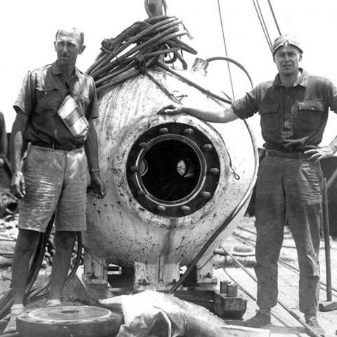 William Beebe icon for underwater exploration