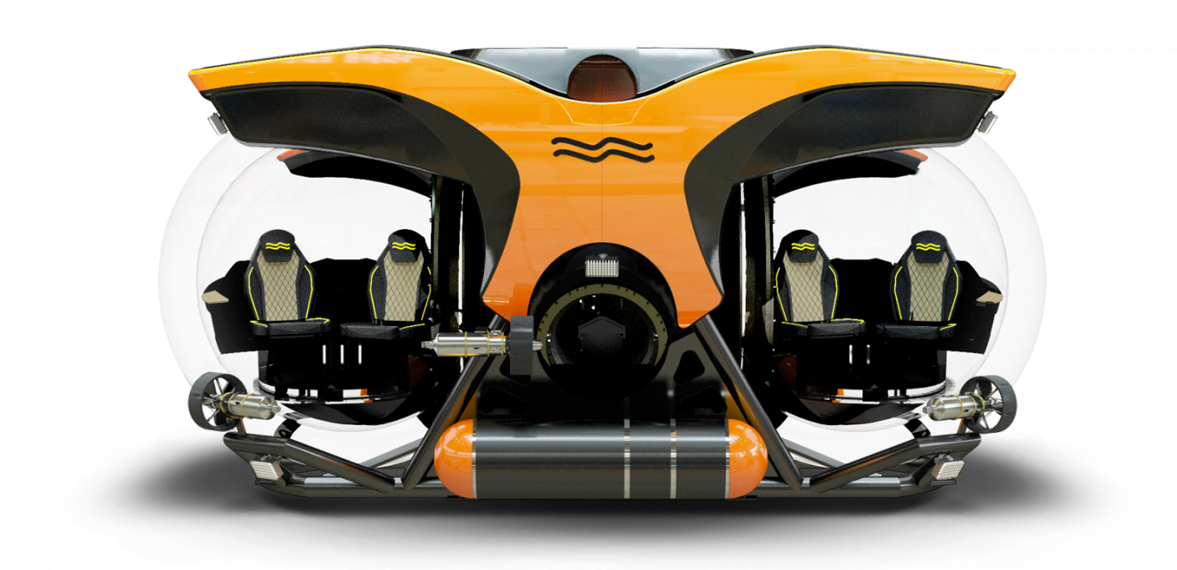 Cruise Sub 5 side view orange