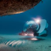 Private submarine wreck diving