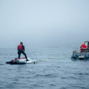 On the way to dive site