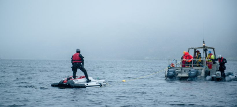 On the way to dive site